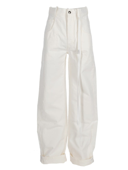 CLAIRE 5-POCKETS COMFORT TROUSERS NATURAL WASH COT