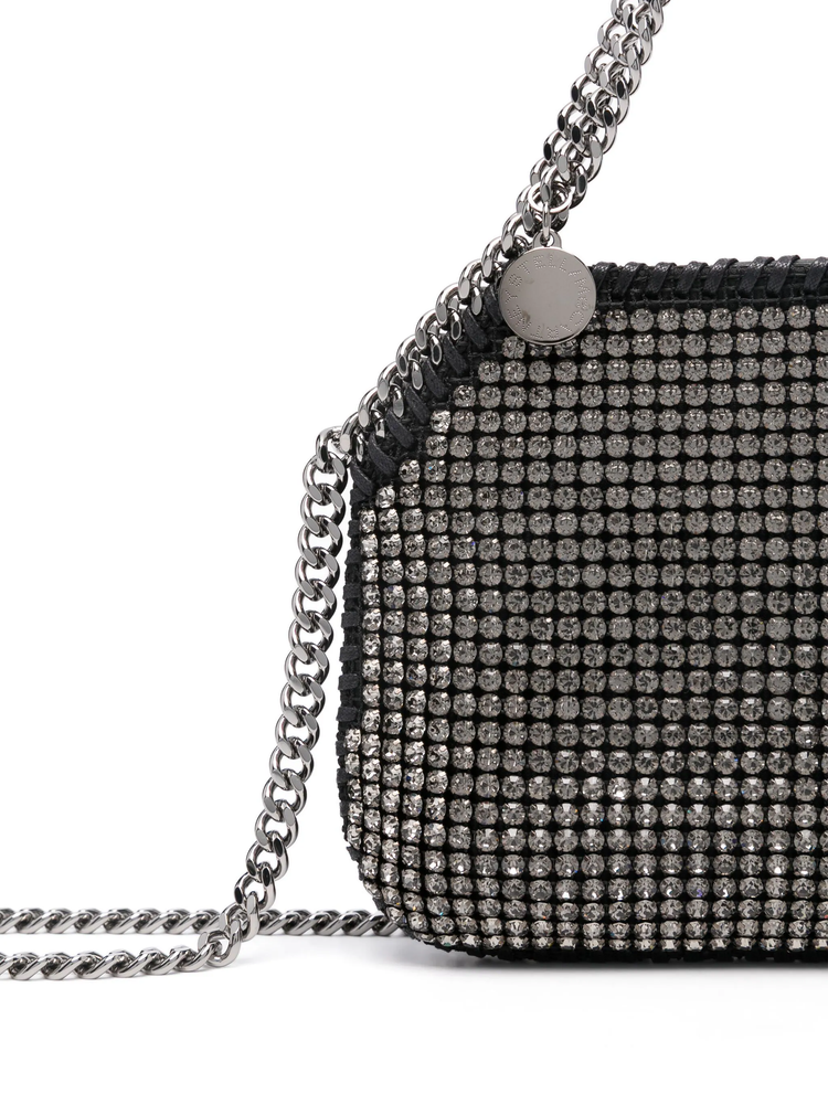 mini Falabella shoulder bag all over crystal