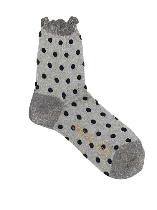 ANTIPAST glitter pois socks