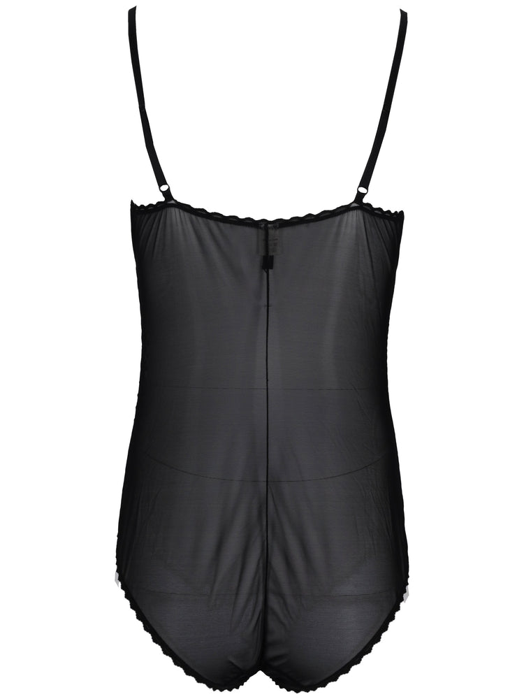 LAURA URBINATI body stretch plumetis black
