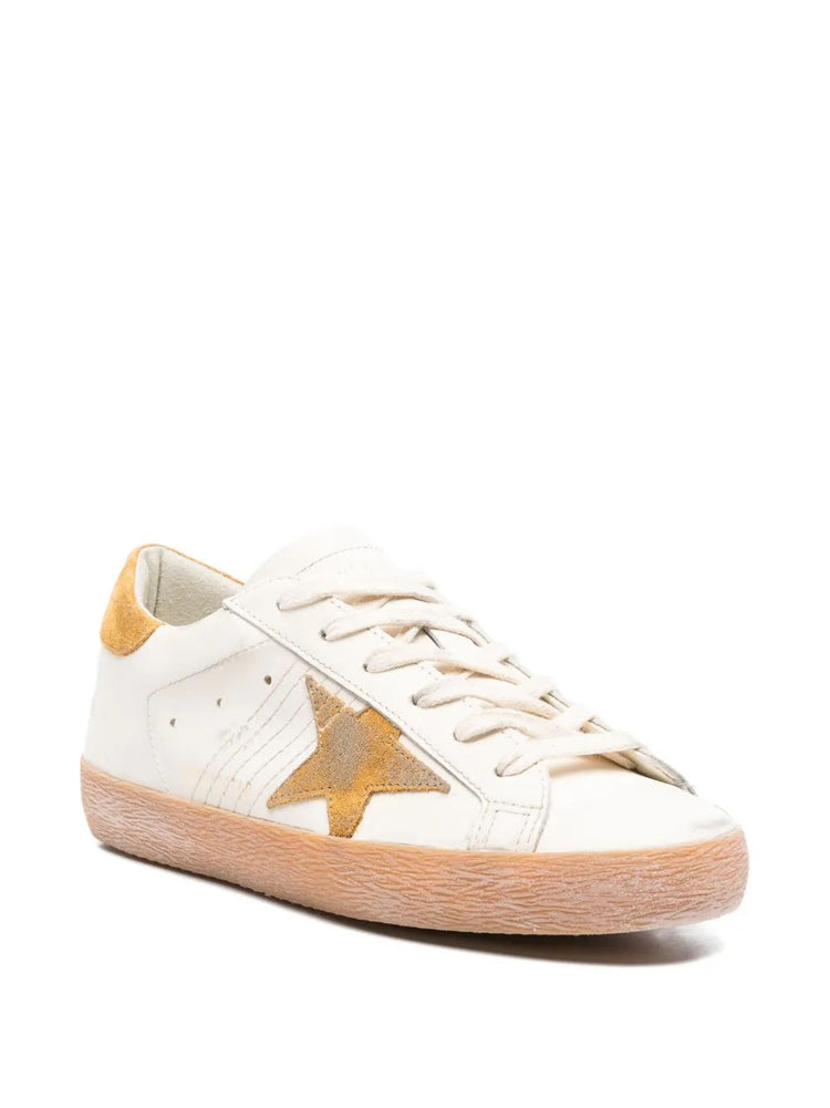 SUPER STAR LEATHER UPPER TOE AND TONGUE SUEDE STAR AND HEEL