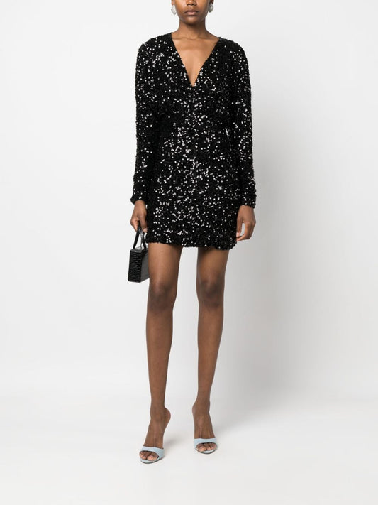 PAROSH sequin-embellished minidress