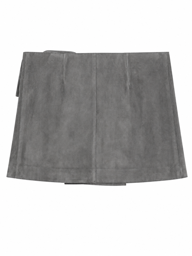 JUPE MINI AVEC CEINTURE A GROSSE BOUCLE