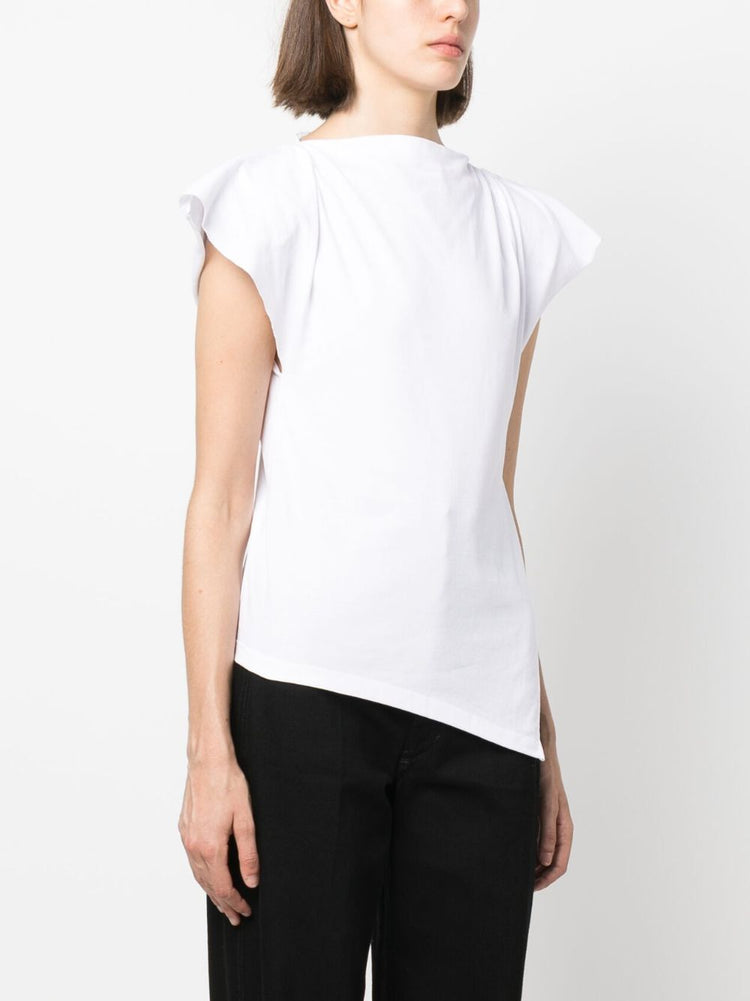 Sebani padded asymmetric T-shirt