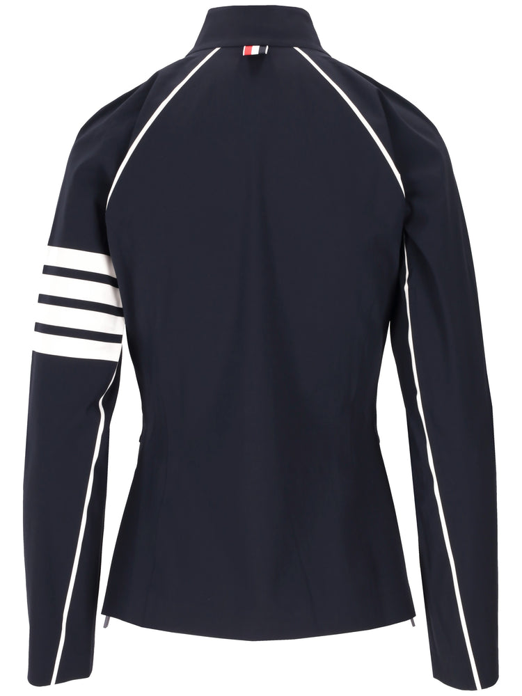 COMPRESSION ZIP UP JACKET W/ 4 BAR IN POLYAMIDE STRETCH INTERLOCK