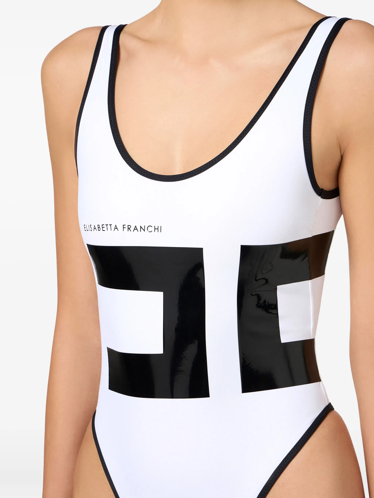 maxi-logo swimsuit