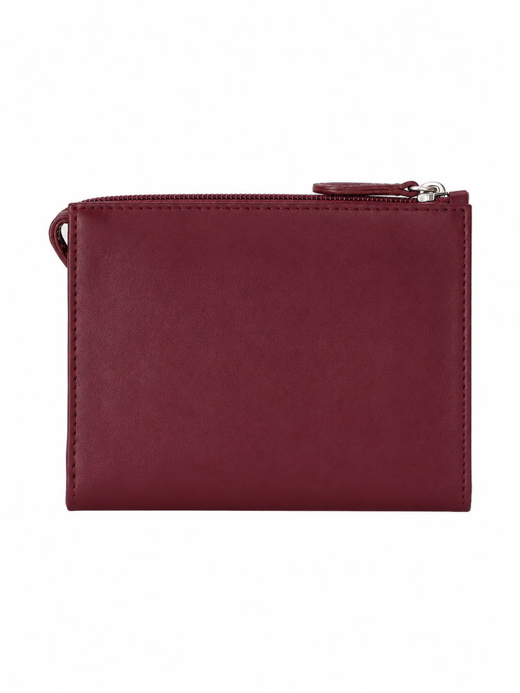 minimal leather make-up bag