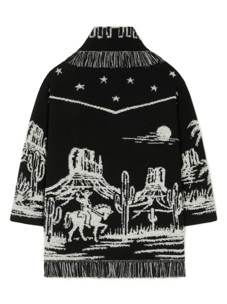 CANYON SPIRIT CARDIGAN BLACK/CHALK