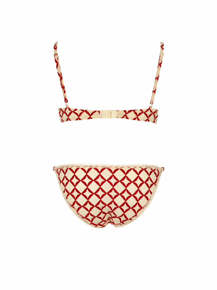 LAURA URBINATI Bra crepe chine stretch print