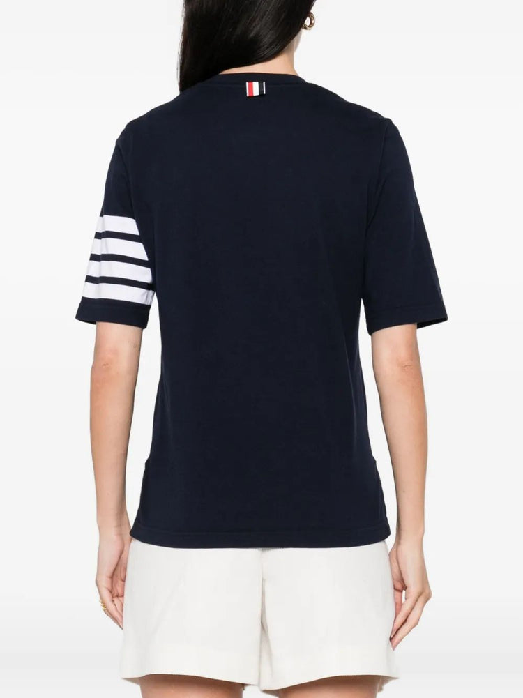 SHORT SLEEVE TEE W/ ENGINEERED 4 BAR IN SUSTAINABLE JERSEY