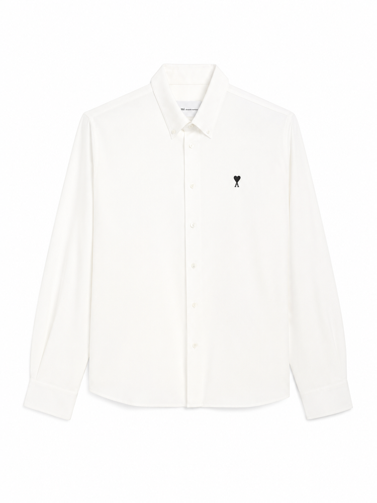 CONTRASTED AMI DE COEUR BUTTON DOWN COLLAR CLASSIC FIT SHIRT