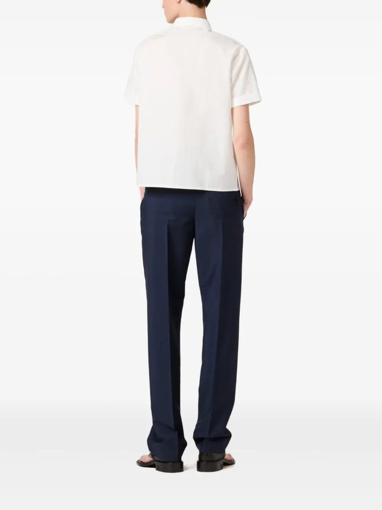 slubbed poplin shirt