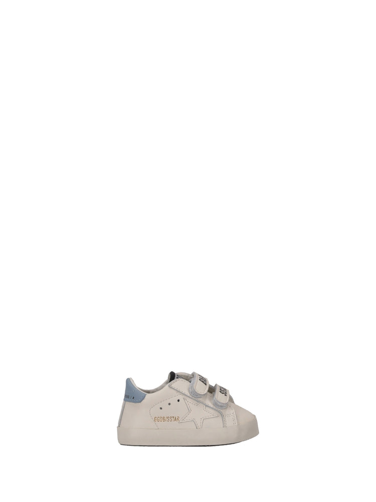BABY SCHOOL SET NAPPA UPPER STRIPES AND STAR LEATHER HEEL