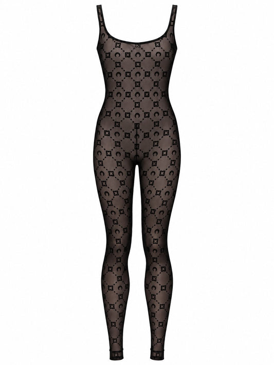 MOONOGRAM MESH FLOCK CATSUIT