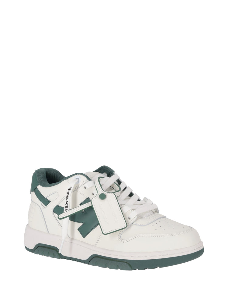 OUT OF OFFICE CALF LEATHER WHITE - GREEN