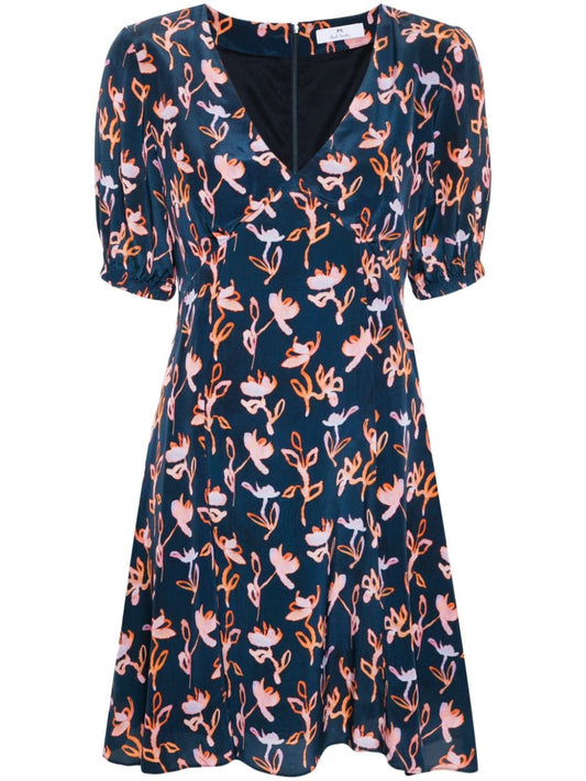 abstract-print mini dress