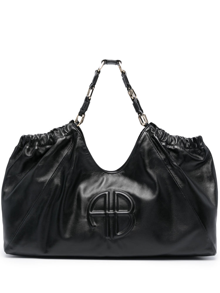 Kate logo-embossed leather tote bag