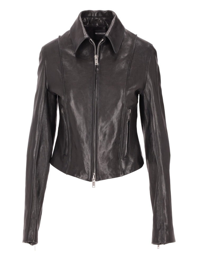 ESTER LEATHER BIKER JACKET VINTAGE LUX GRAINED LEA