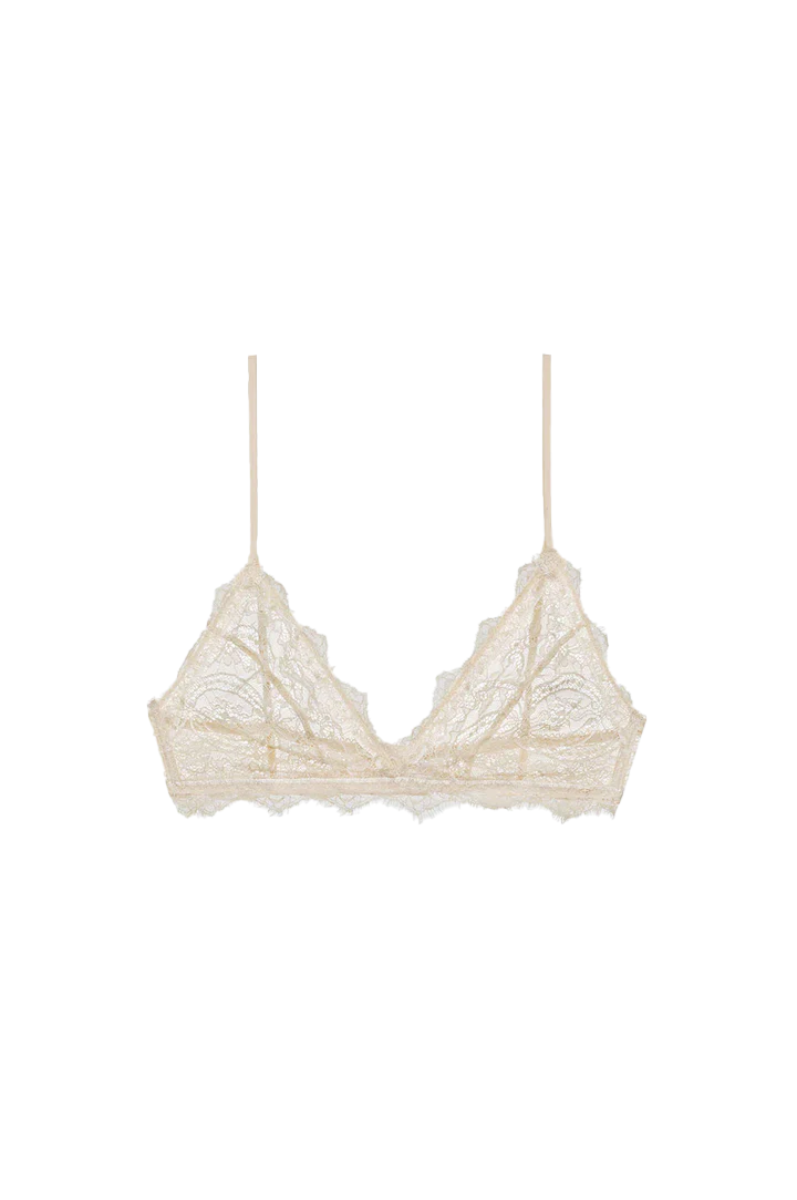 lace bra with trim