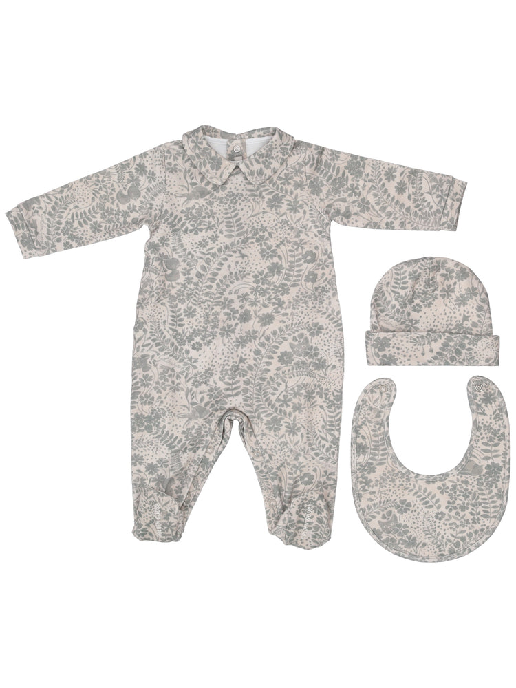 NEW BABY GIFT SET/  AO FLOWER PRINT