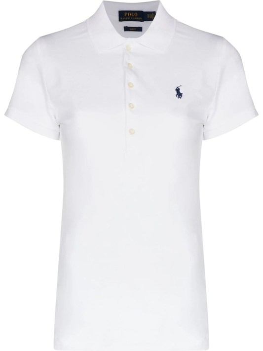 Julie embroidered logo polo shirt