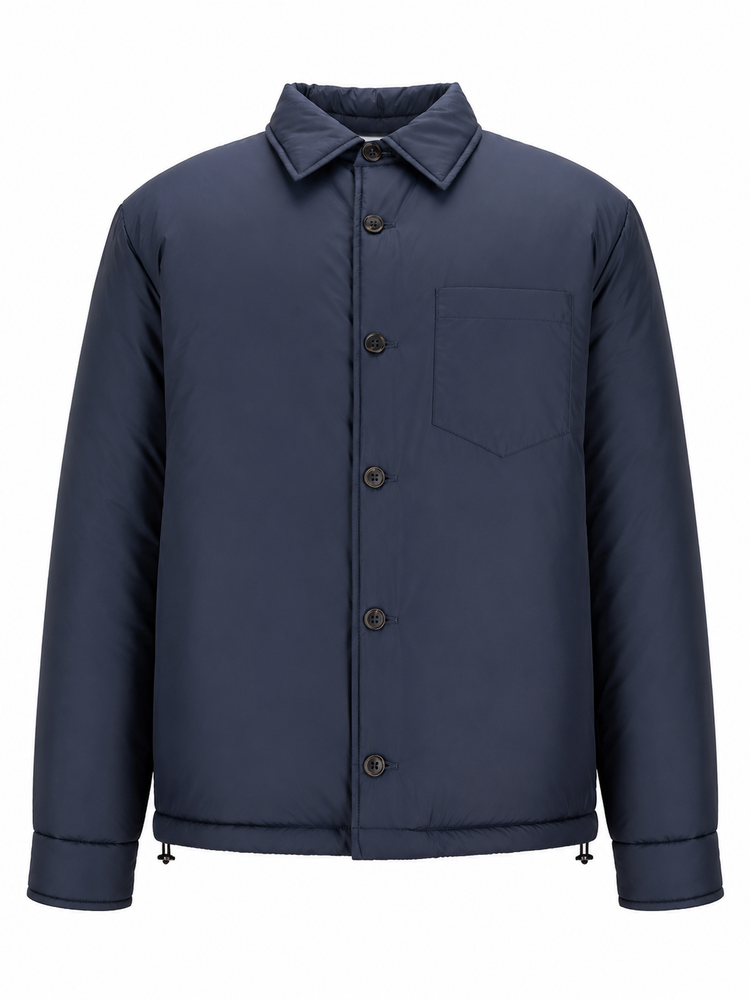 LEMPELIUS padded shirt ATO blue navy