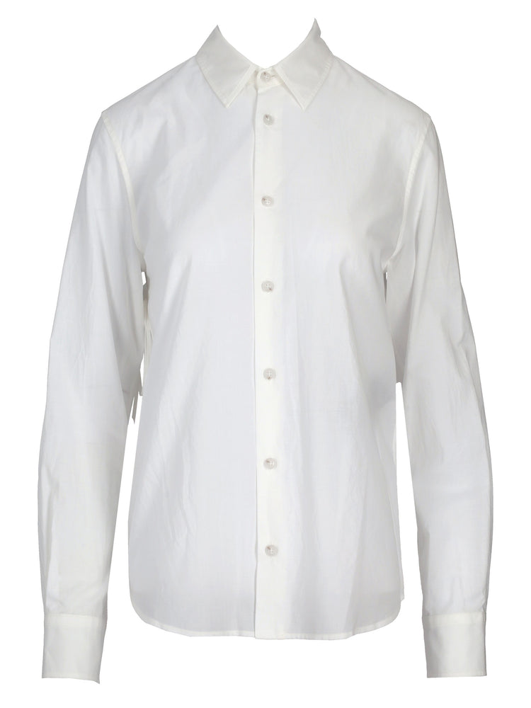 LAIS SHIRT WITH LACED UP BACK DETAIL LIGHT COTTON