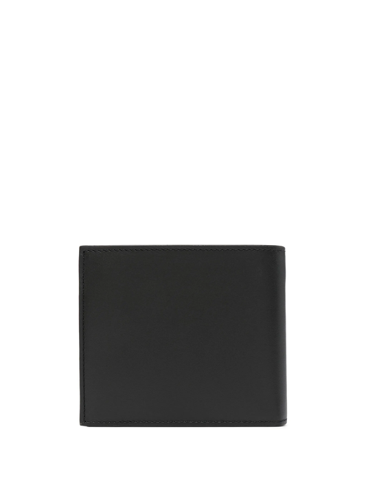 logo-plaque leather wallet