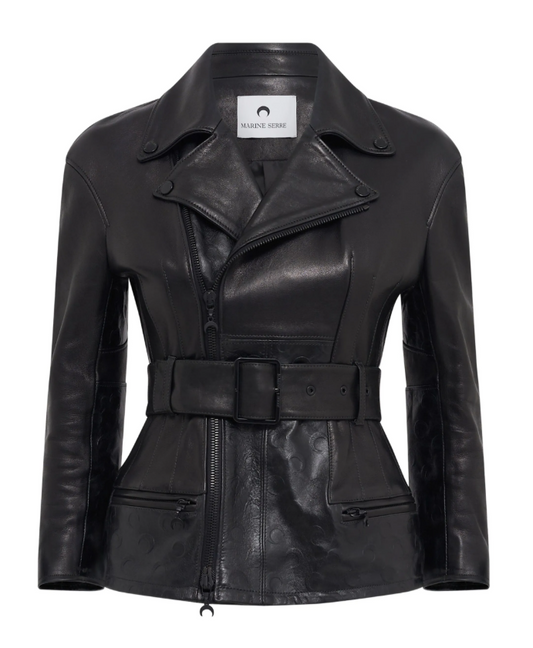 GLOSSY MOON LEATHER PERFECTO