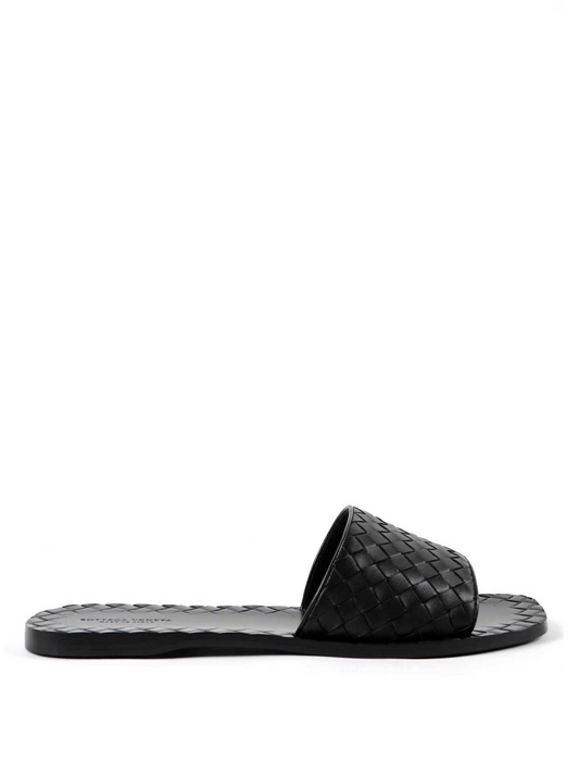 BOTTEGA VENETA intreccio flat sandals