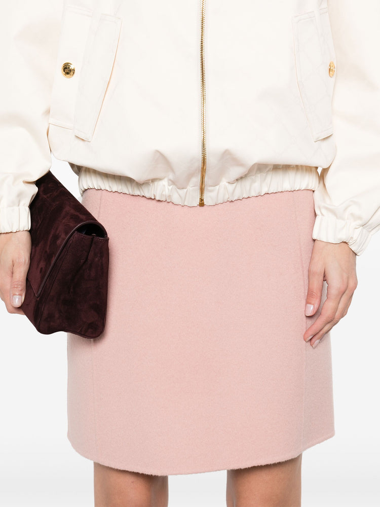 wool mini skirt