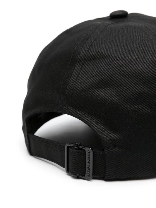 logo-embroidered gabardine-weave cap