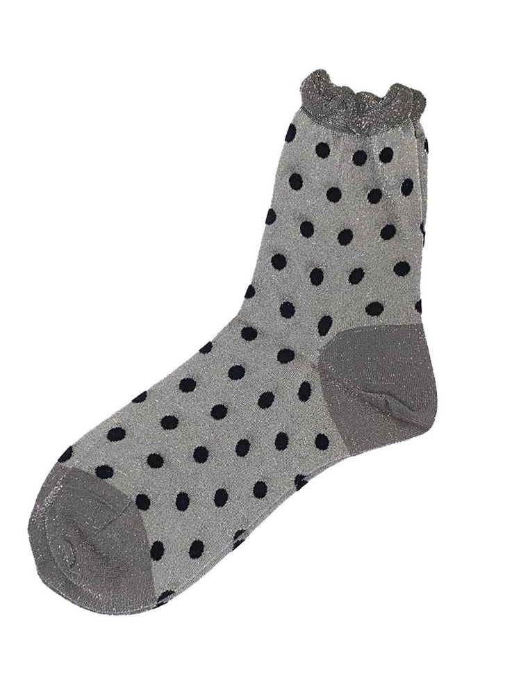 ANTIPAST glitter pois socks