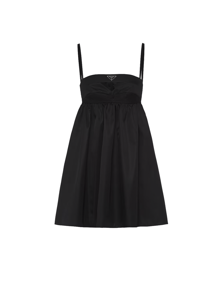 drawstring-hem mini dress