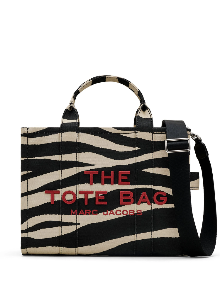 Zebra-print tote bag