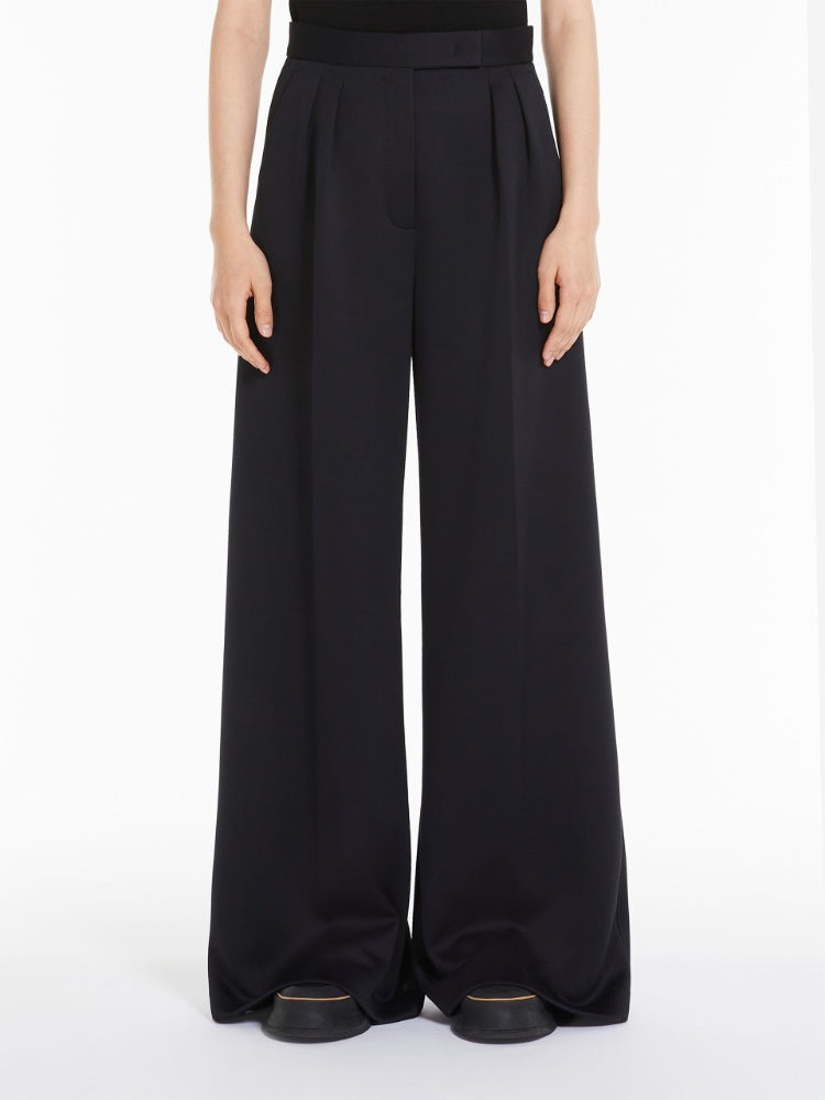 Zinnia scuba jersey flare trousers