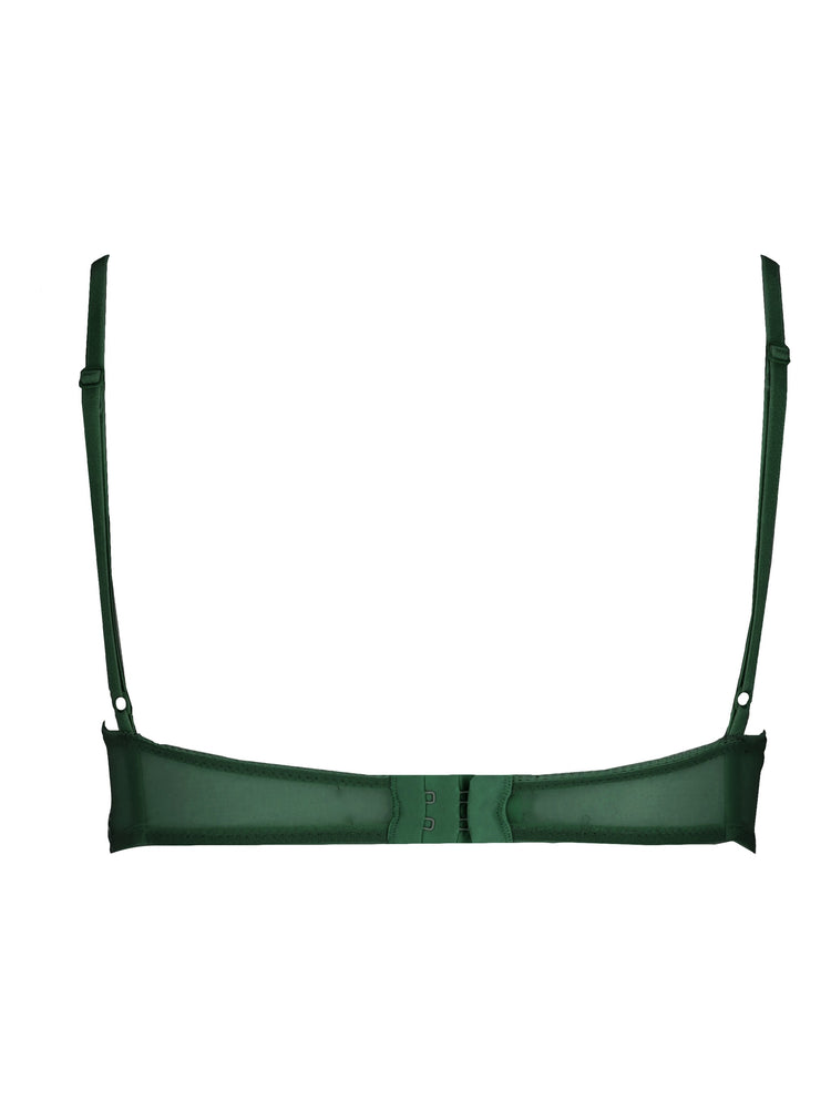 LAURA URBINATI tulle bra vinaccia
