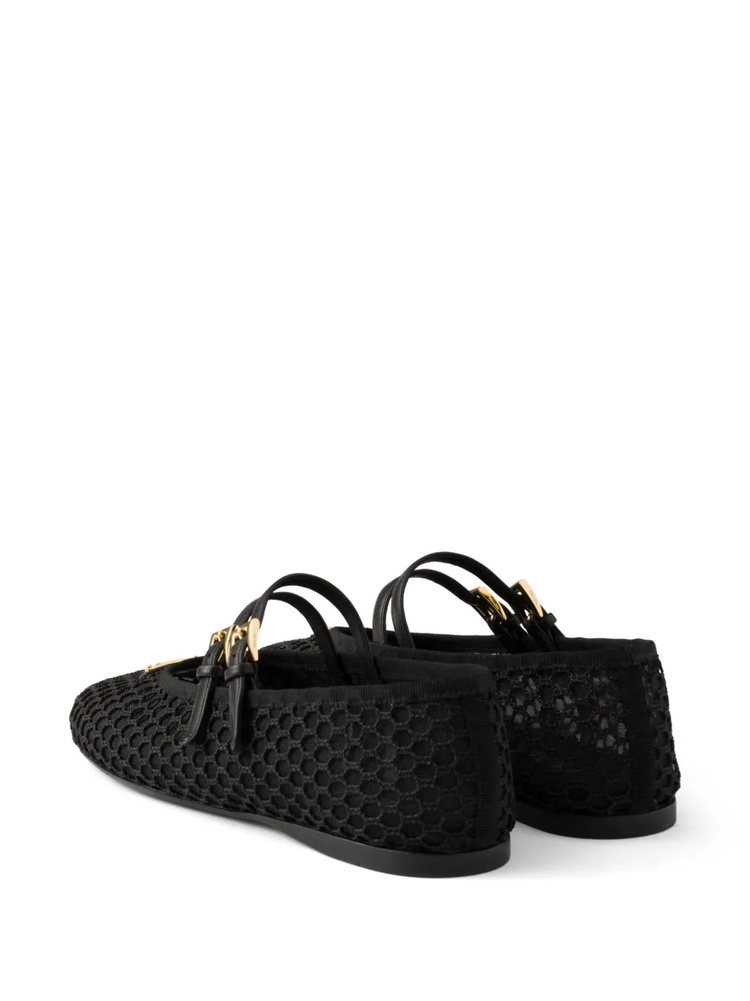 mesh ballerina shoes