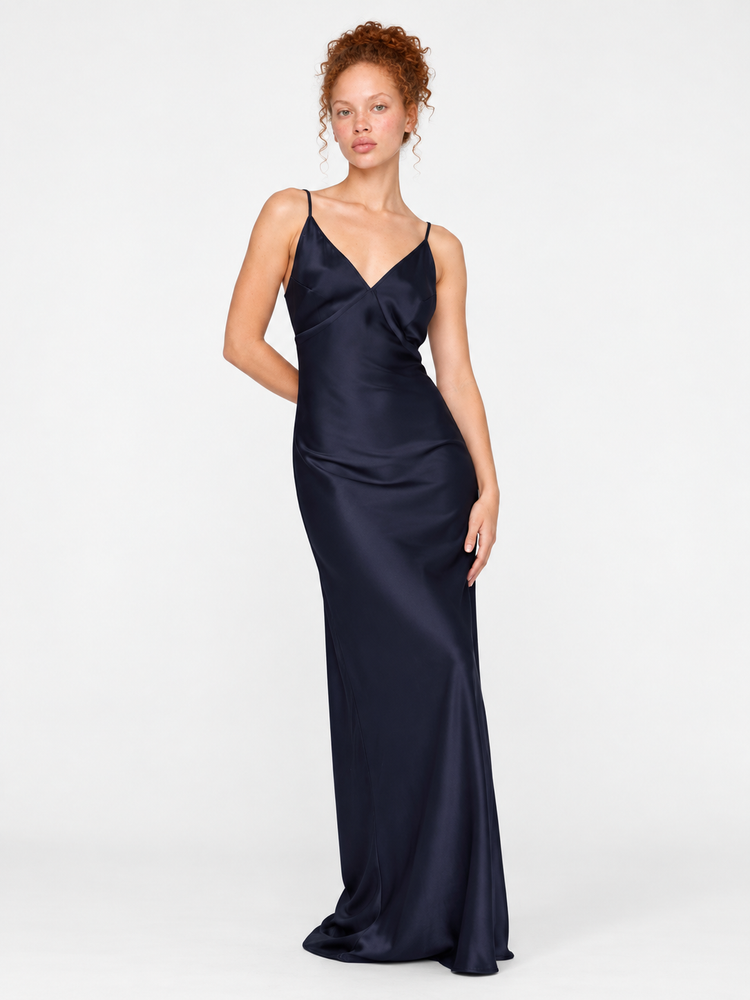 BAR MAXI SKIRT - NAVY