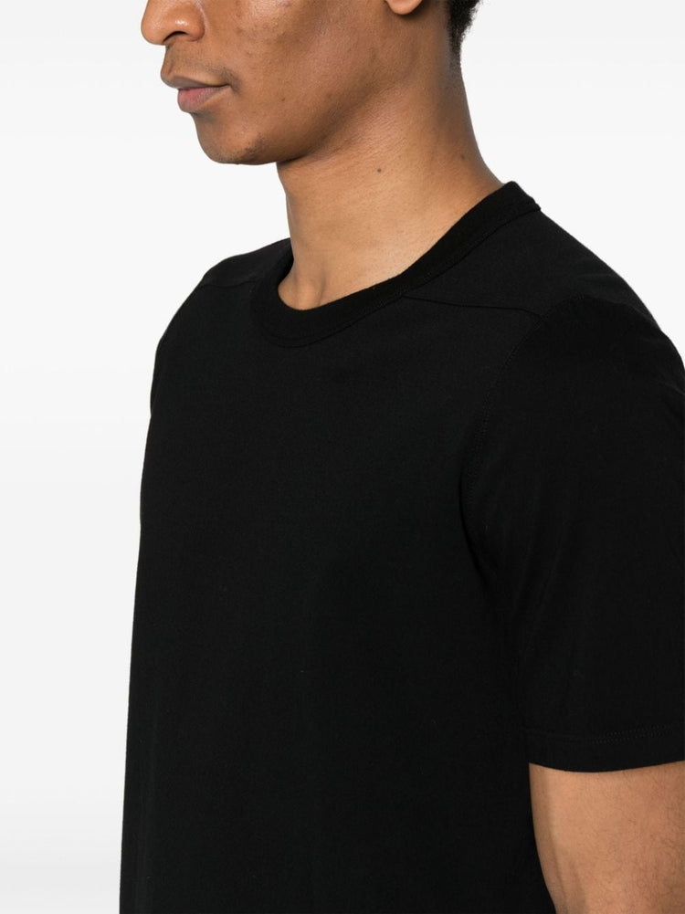 panelled cotton T-shirt