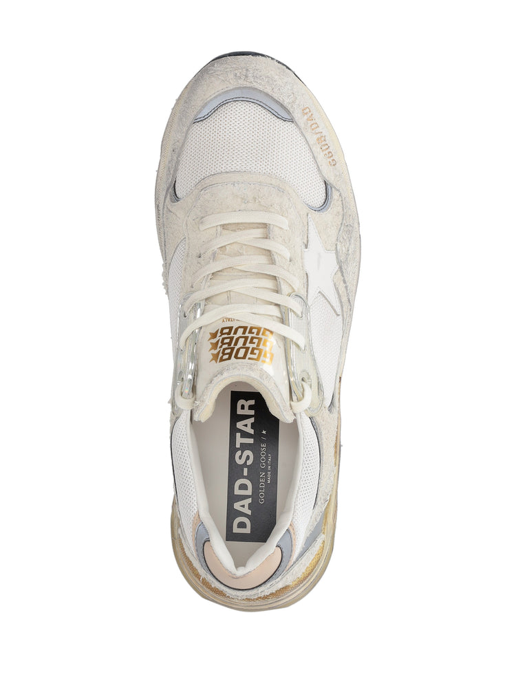 RUNNING DAD NEW NET AND SUEDE UPPER LEATHER STAR AND HEEL SUEDE SPUR
