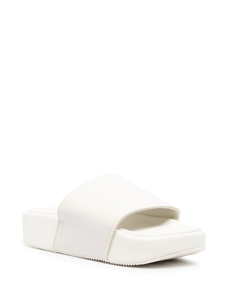 ADIDAS Y-3 logo-patch platform slides