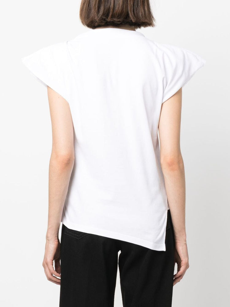 Sebani padded asymmetric T-shirt