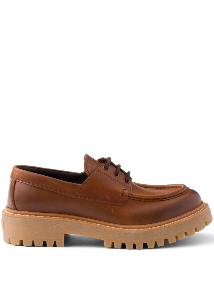 45mm lace-up leather loafers