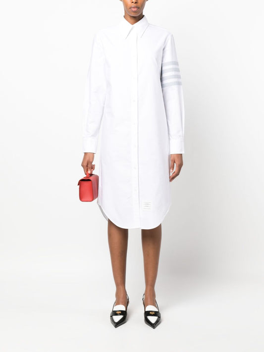 4-Bar cotton shirt dress