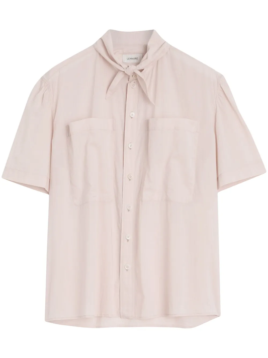 short sleeve with foulard shirt