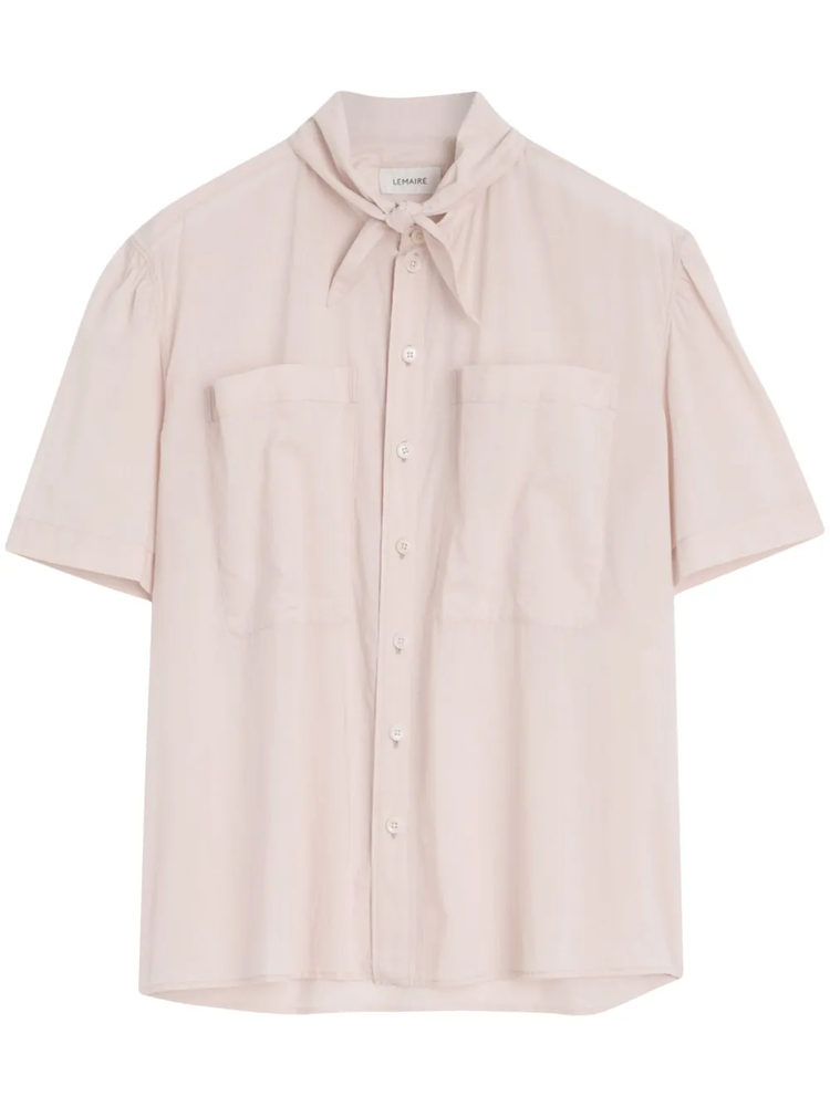 short sleeve with foulard shirt