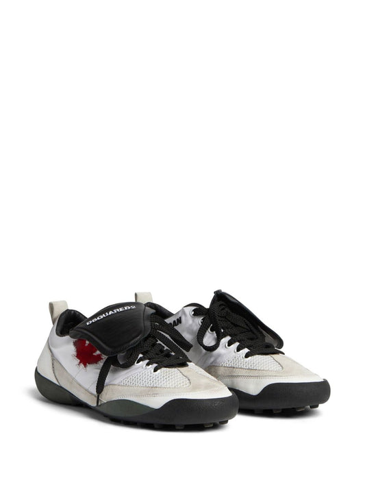 maple-leaf leather sneakers