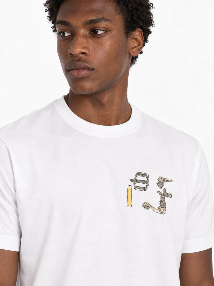 MENS REG FIT T SHIRT BIKE PARTS