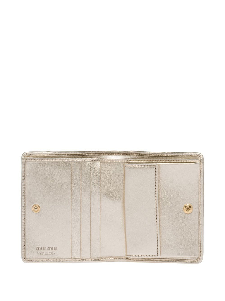 logo-plaque matelassé wallet